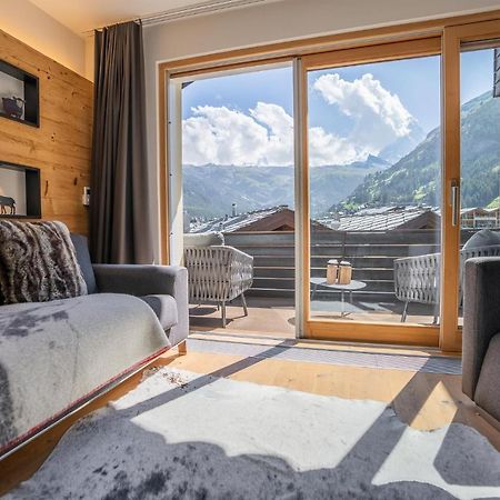 Moderne Wohnung Mit Ausblick Und Viel Sonne Zermatt Eksteriør bilde